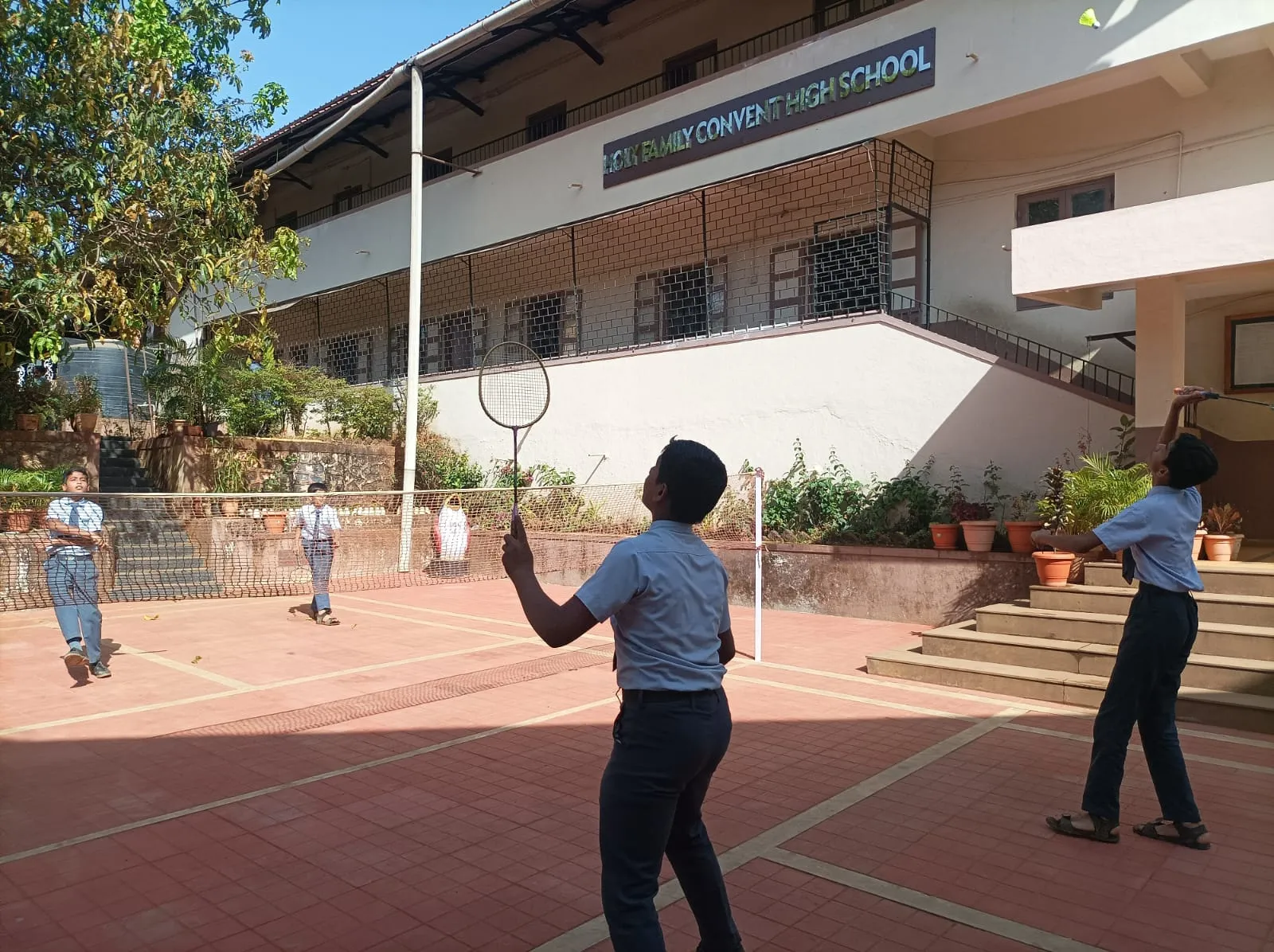 Badminton court at Holy Family Convent High School